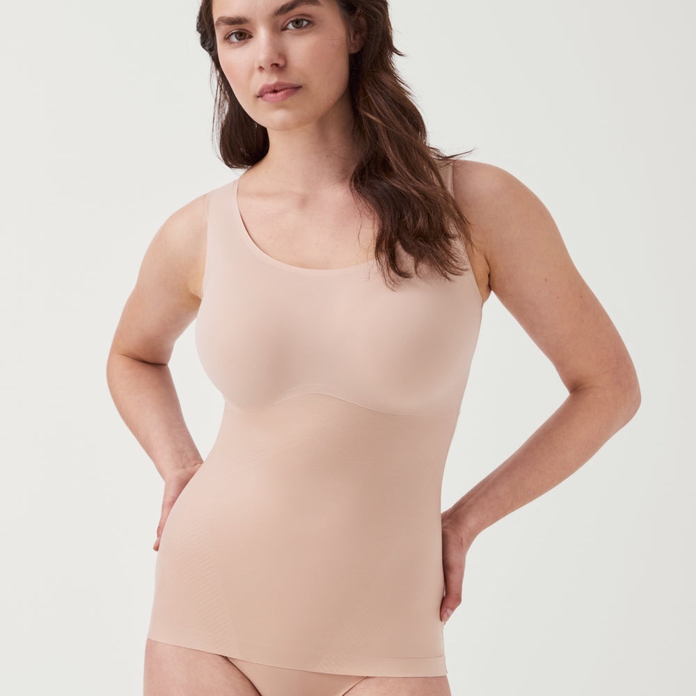 New Spanx Thinstincts Ultra thin Shaping Nude Tank Sz 2X
